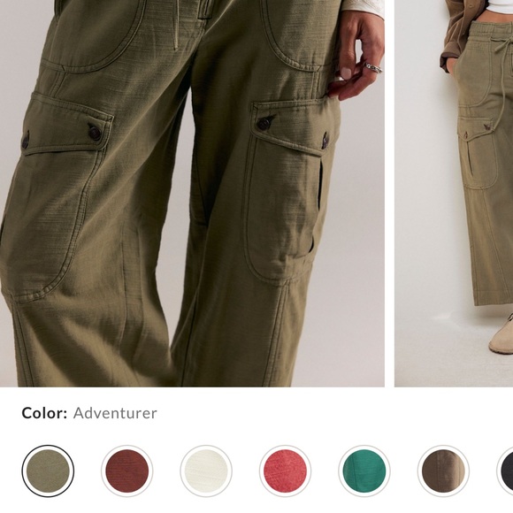 Free People We The Free Park Ave Pants Adventurer Size Large - Picture 3 of 11